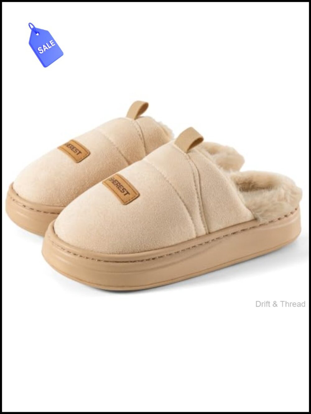 Women's Fuzzy Memory Foam Indoor Slippers Slip-On Cozy Warm
